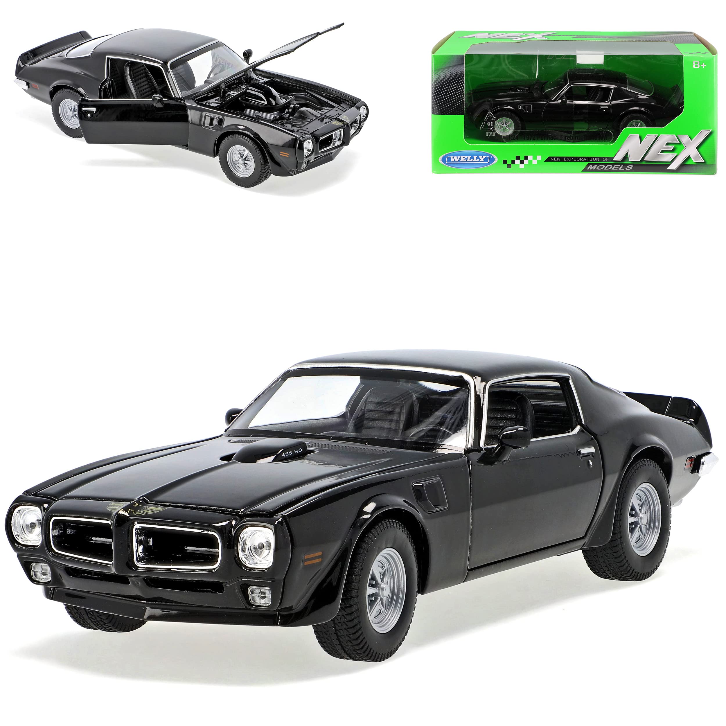 Welly Pontiac Firebird Trans Am Coupe Schwarz 2. Generation 1970